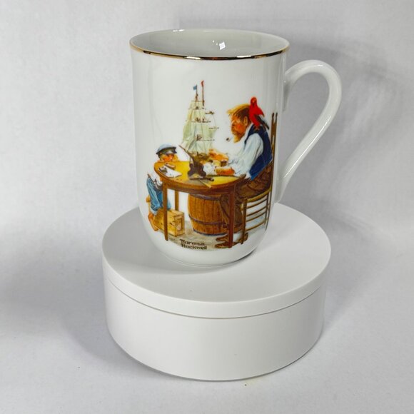Norman Rockwell Museum Collection 4-Piece Mug Set Featuring Timeless Scenes - Picture 12 of 16